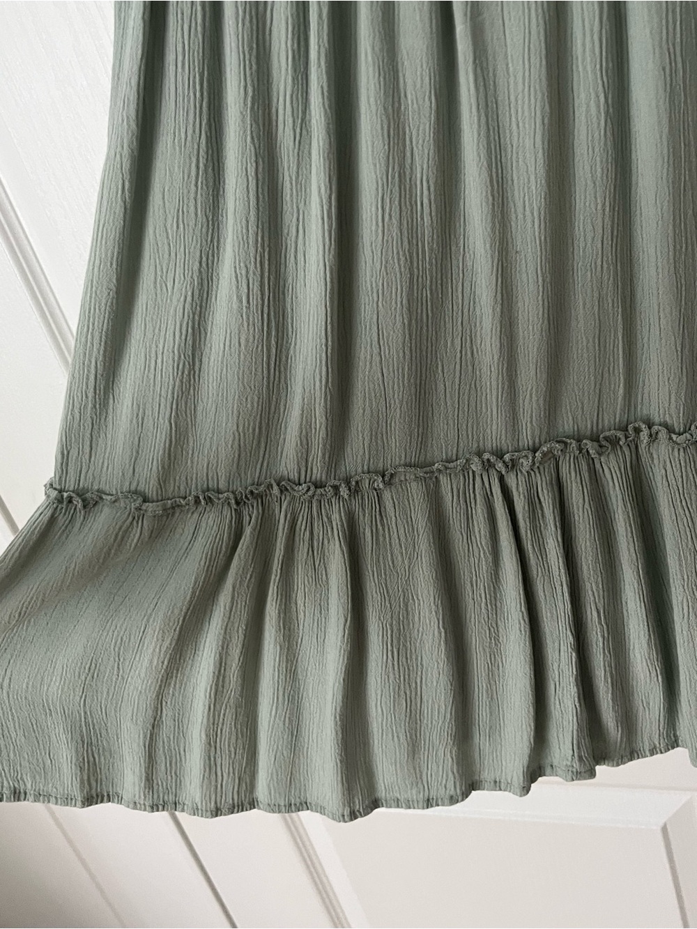 Garage Sage Green Spaghetti Strap Mini Dress - Picture 6 of 6